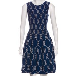 ISSA London Jacquard A-Line Dress